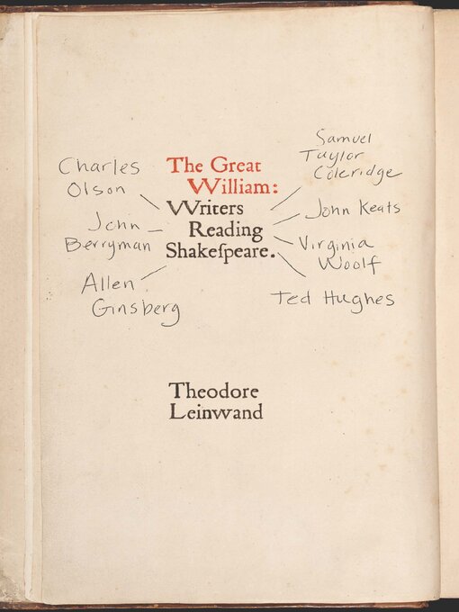 Title details for The Great William by Theodore Leinwand - Available